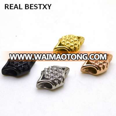 engrave logo, hole size:5mm+5mm stainless steel clasps For Stingray Leather Bracelet Jewelry connectors for stingray bracelets